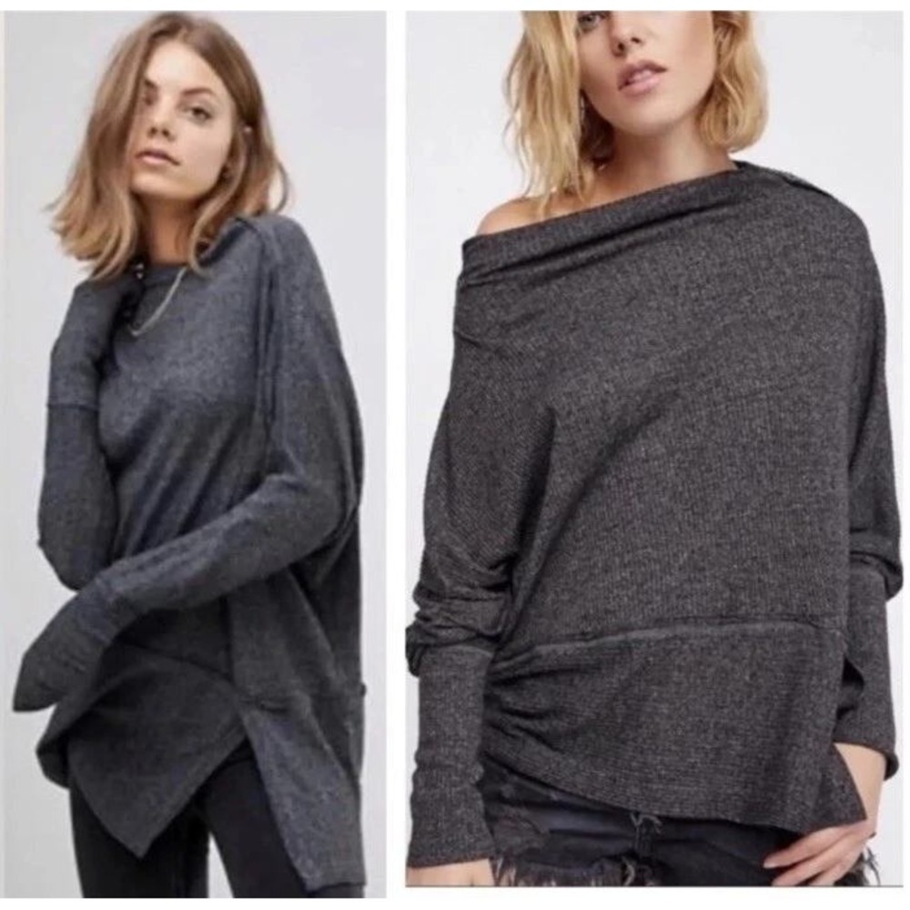 We The Free London Town gray top M
